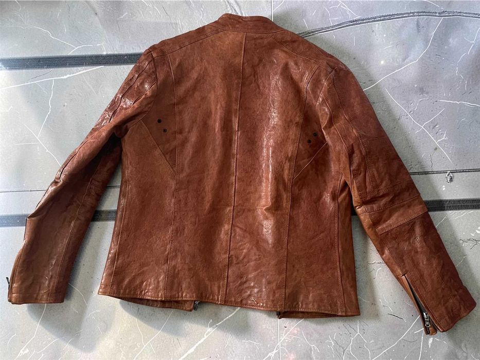 Jachetă piele autentică Carla Ferreri Made in Italy
