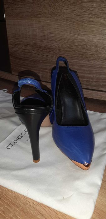Обувки с висок ток от естествена кожа CEDRIC CHARLIER