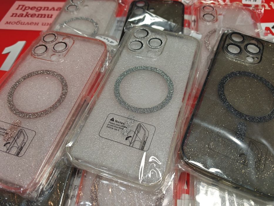 Iphone 16,16+,16 Pro,16 Pro Max блестящ Magsafe със защита на камерите