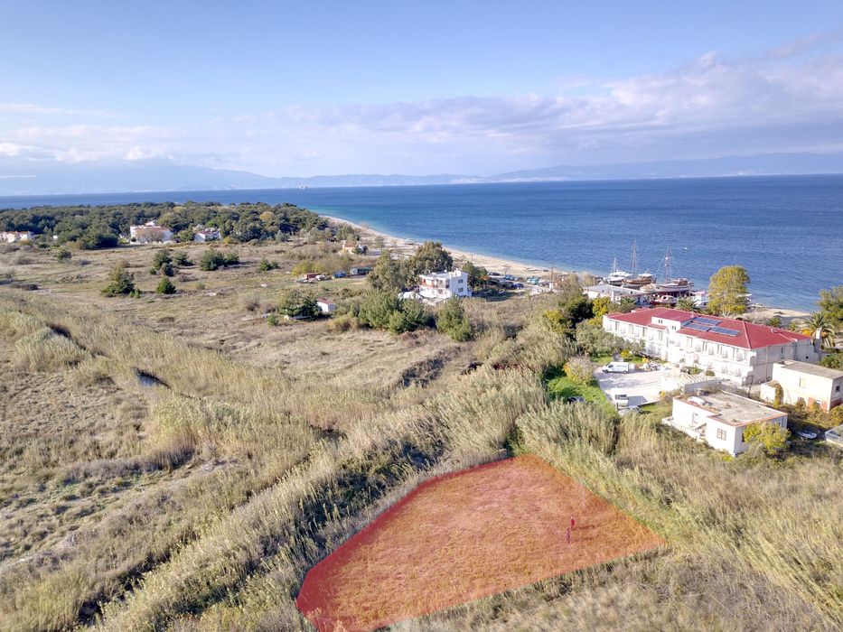 Скала Принос, о-в Тасос-парцел 805 кв.м до морето, идеален за каравана