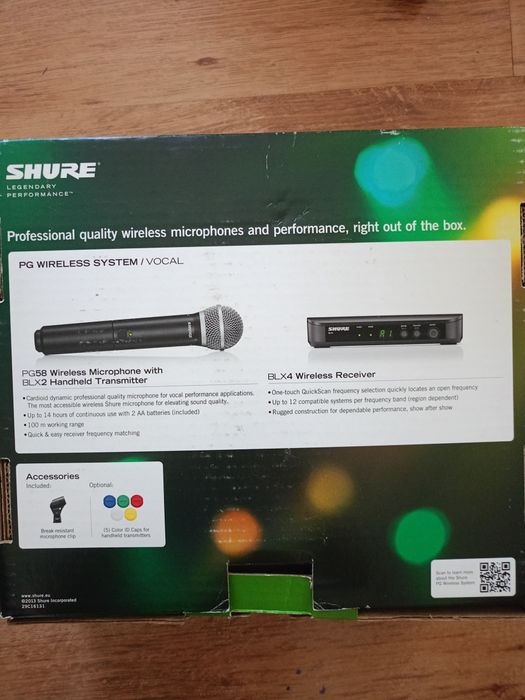 Microfon wireless Shure BLX24E/PG58