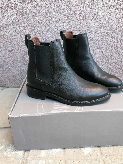 Дамски боти, естествена кожа, нови, 36номер, есенно-зимни обувки