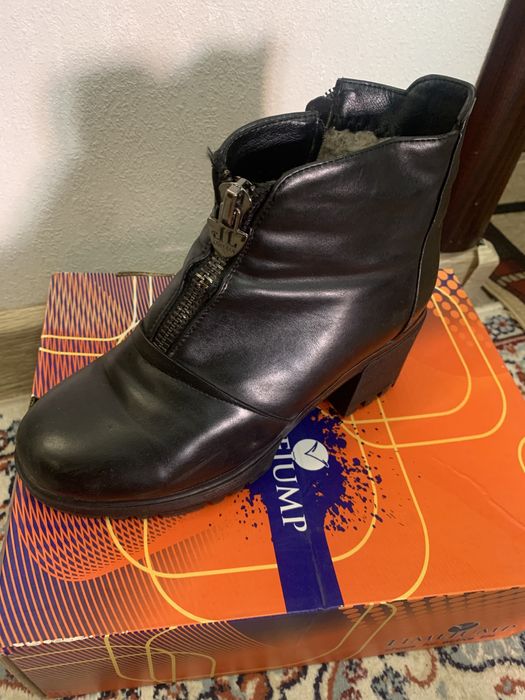 Сапоги зима кожа 36-37размера