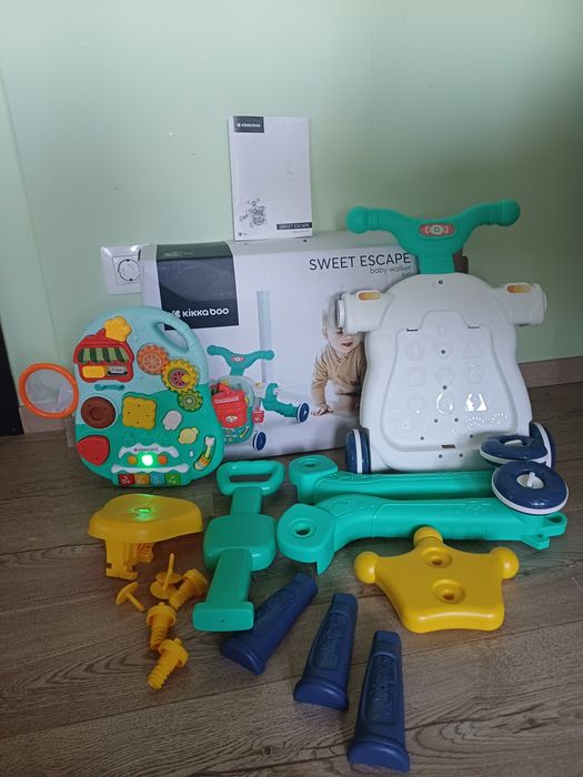 Проходилка 4 в 1 KikkaBoo - Sweet Escape, зелена