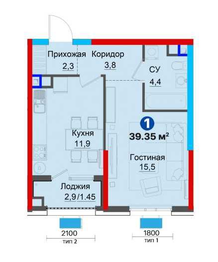 1-комн кв со скидкой 28 %| Ежемесячно от 6 млн сум КЛЮЧИ В ДЕКАБРЕ
