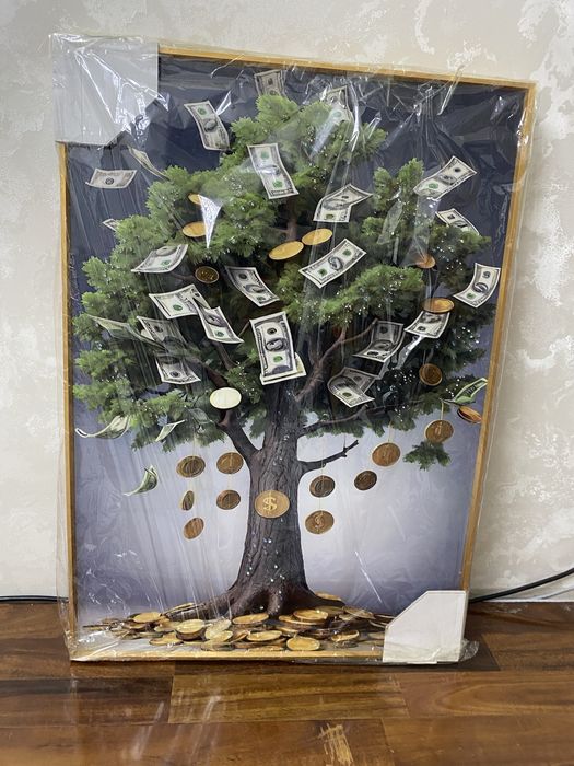 Картина доллоровая дерева