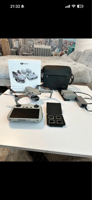 DJI Air 2S Fly More Combo + Telecomandă DJI cu antene | deblocata FCC (zboara la distanta mare)| Impecabil