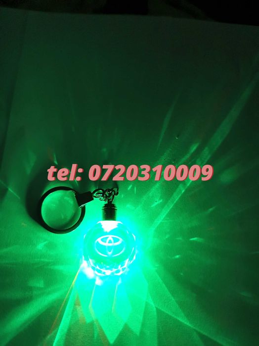 Promo Breloc Din Sticla Led 6 Culori Toyota
