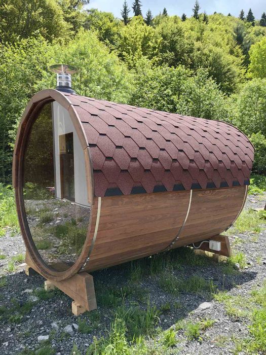 Сауна тип бъчва, руска баня ,парна баня,външна сауна