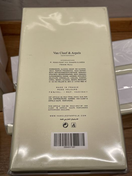 Van Cleef &Arpels 75ml parfum