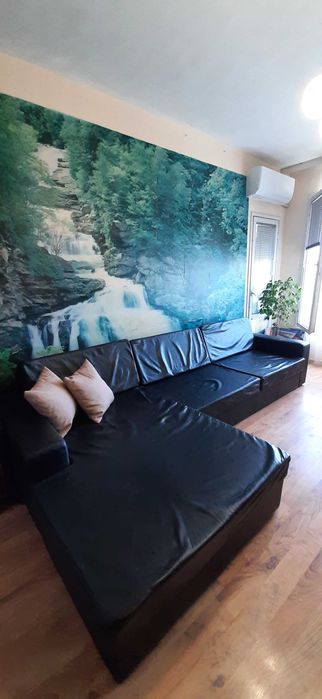 Диван от естествена кожа - телешки бокс