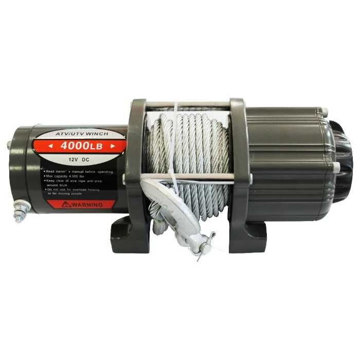 Troliu electric 12V 4000lbs cablu 12,2m telecomanda cu fir ,nou