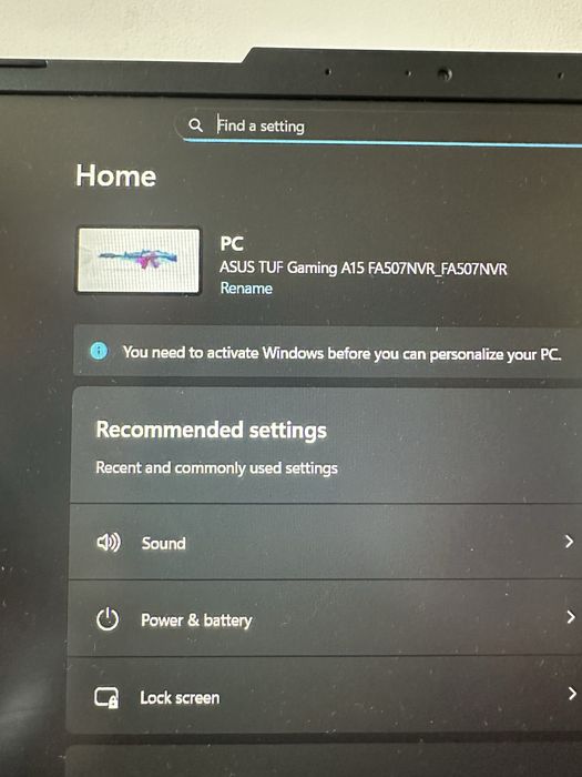 Vand Laptop Asus Tuf15