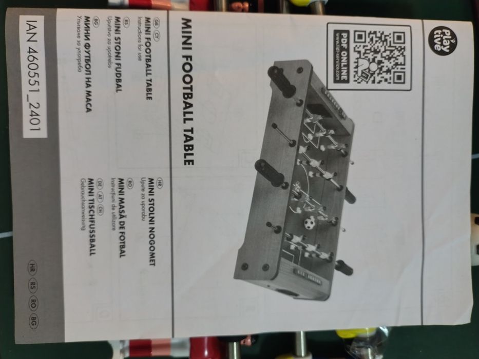 Masă fotbal mini (foosball) Playtive