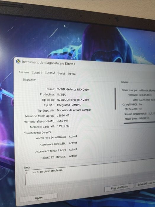 Laptop gaming Acer Nitro 24GB RAM DDR5 Ryzen 5 6600H