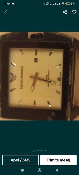 Ceas bărbătesc Emporio Armani, Quartz, water resist 5 ATM, Swiss Made