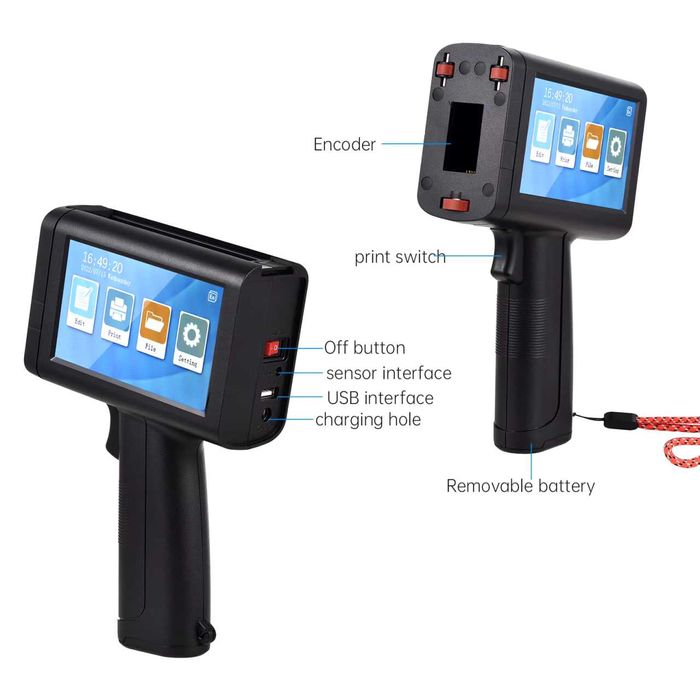 Ручной принтер, маркиратор M20, печатает на любой поверхности