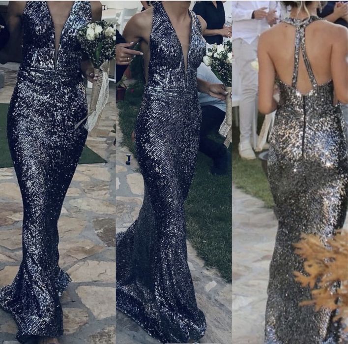 Официална рокля с пайети