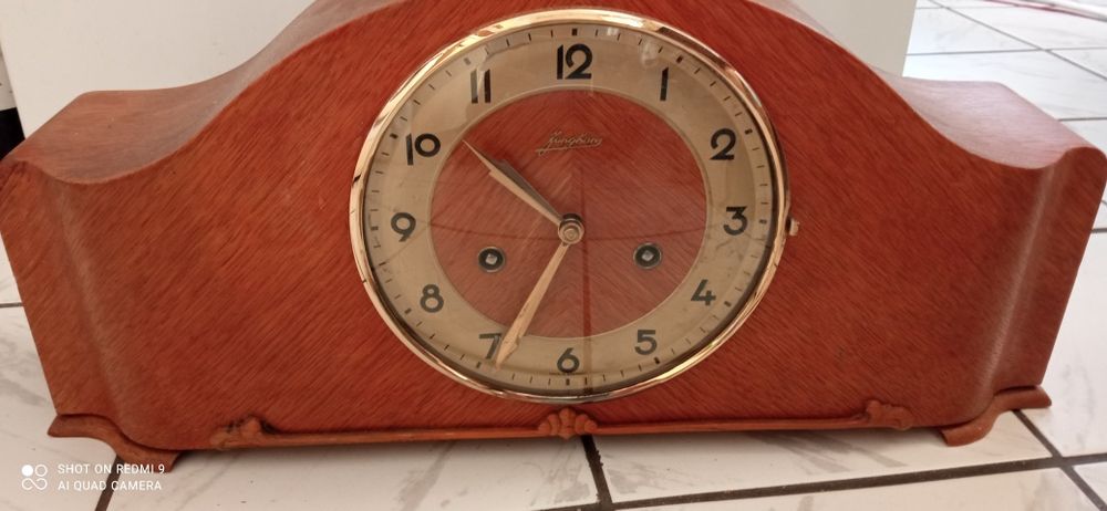 Немски старинен часовник с гонг Junghans.s