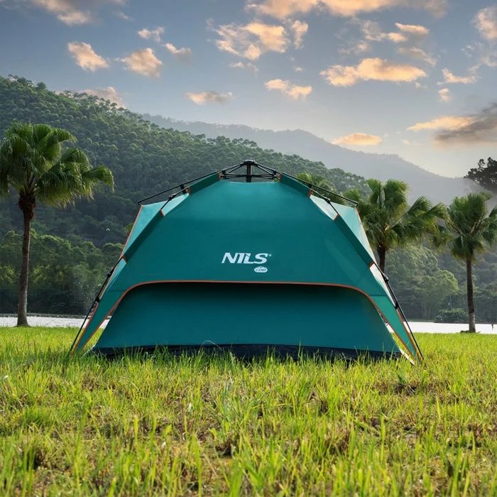 Cort Automat 3-4 Persoane Nils Camp NC7819 Shadow Green – Nou / Impecabil