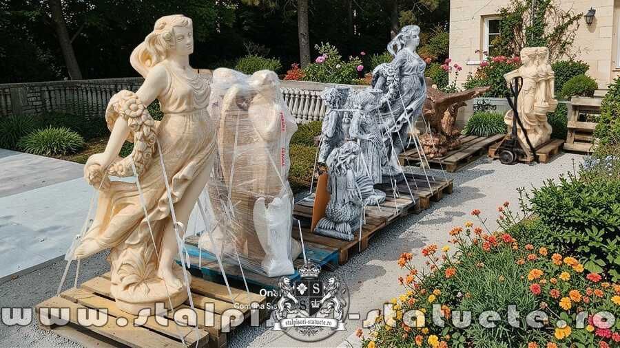 Statui ornament, din beton,  pentru curte și grădină.