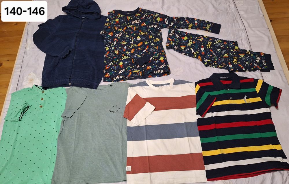 Дрехи за момче размери 128, 134, 140, 146, 152 и 158