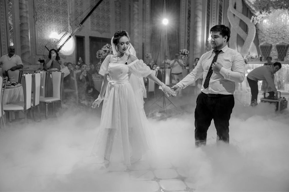 Белое платье пышное