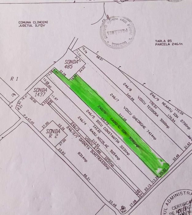 Teren intravilan 5.586 mp – Bragadiru, lângă București