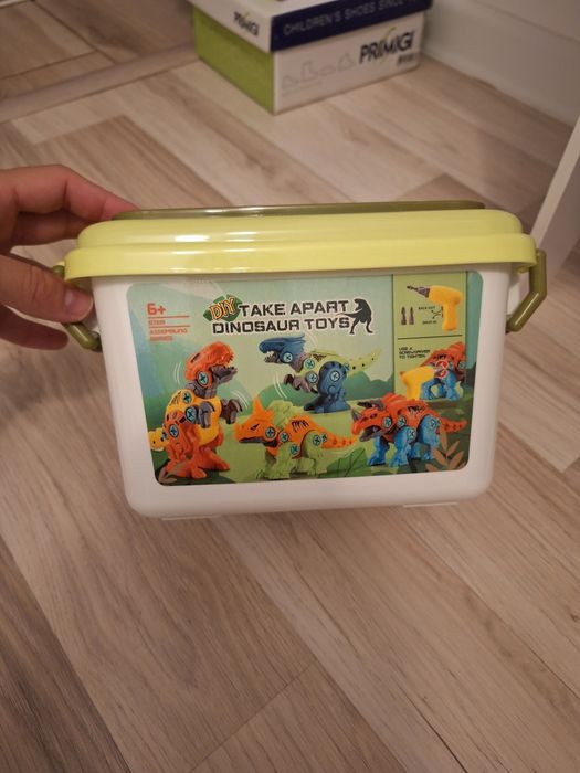 Set de asamblare dinozauri pentru copii, Vaxiuja, Cu cutie de depozita