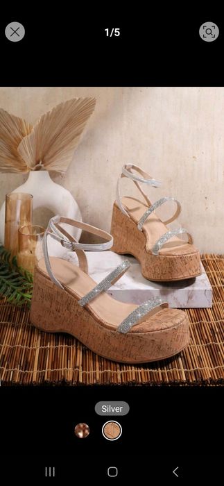 Дамски сандали на платформа