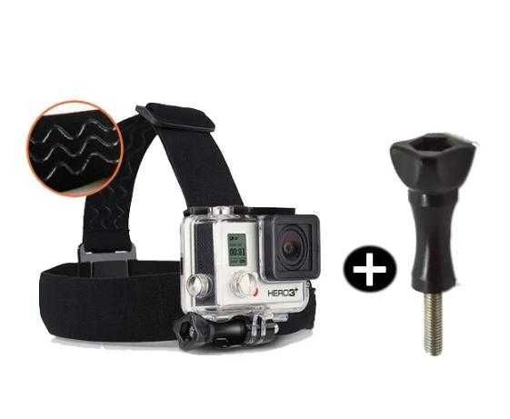 Болт Челник Универсална Стойка за Глава Монтажна Лента за Екшън Камери