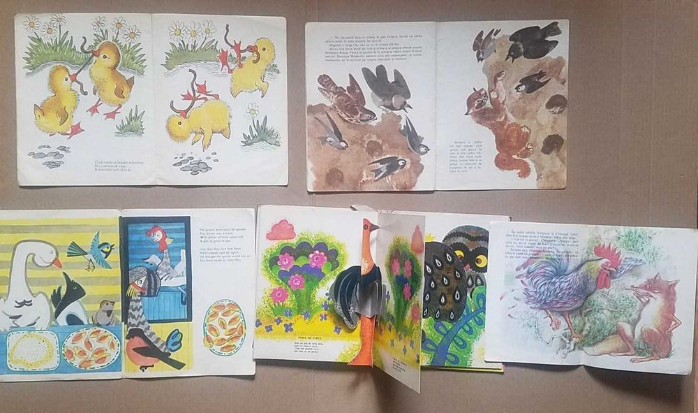 Carti vechi pentru copii. Ilustratii minunate