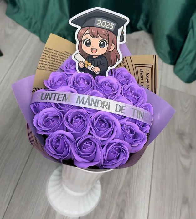 Buchet cu 19 trandafiri de sapun