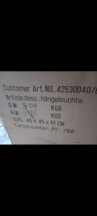 Candelabru cameră living etc.