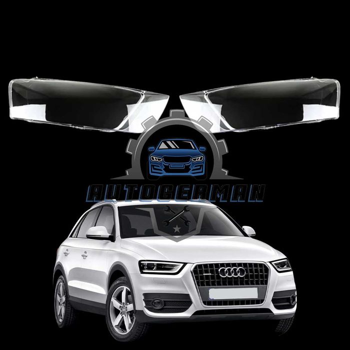 Капаци фарове Audi Q3 2013-2015 стъкло фарове крушки Audi Q3 Xenon фар капак стъкло за фар предни фарове корпус фарове леща фар Audi Q3 8U ксенон