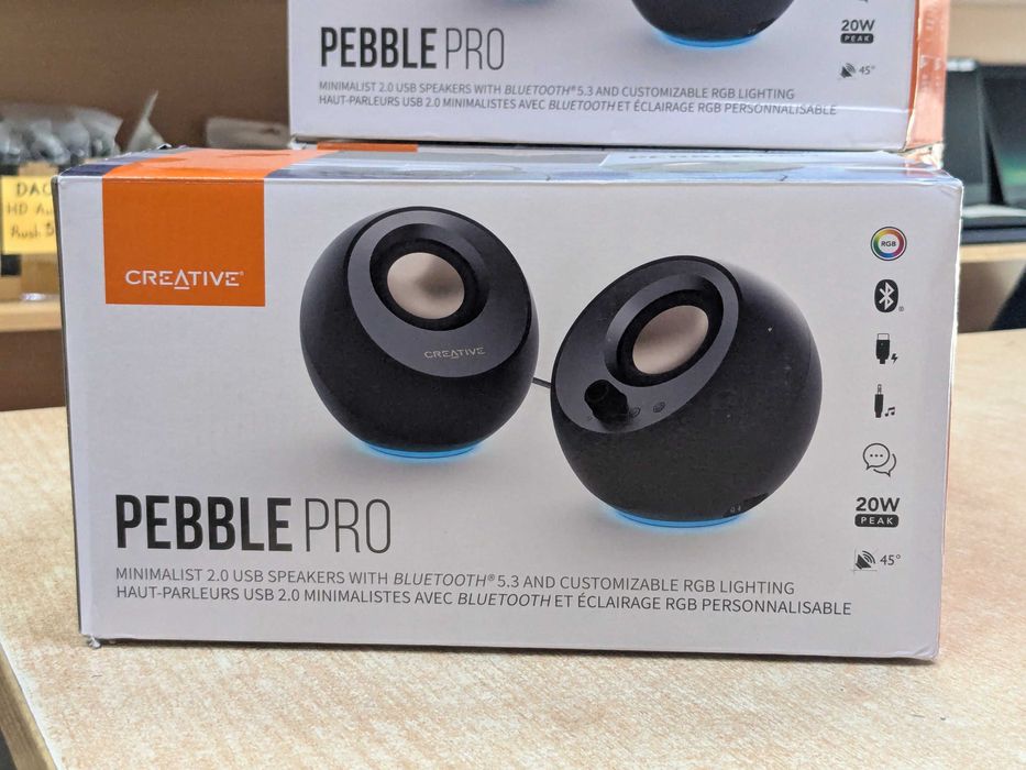 5 вида тонколони Creative PEBBLE PRO X PLUS Bluetooth Разопаковани Продукти с Гаранция