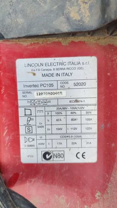 Плазмарез lincoln invertec pc105