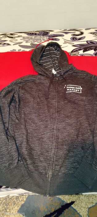 Hanorac glugă fermoar