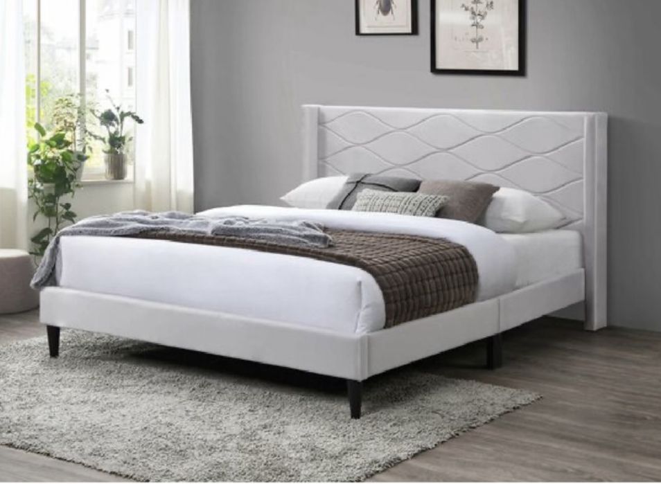 Pat tapitat gri nou 160x200