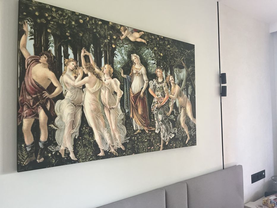 Текстилен акустичен панел - картина “La Primavera” Boticcelli