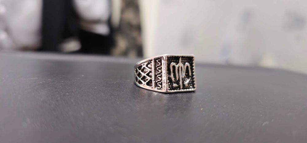 Мусульманское кольцо в серебрянном стиле перстень подарок на Рамадан