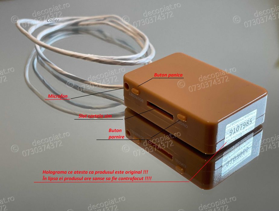 Cutie GSM Microvibratii cu Casti Magneti Casca Copiat mc3500 japoneza