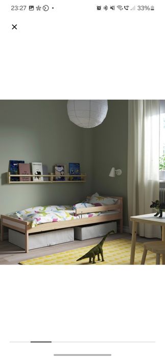 Pat copii 70x160 ikea cu saltea inclusa