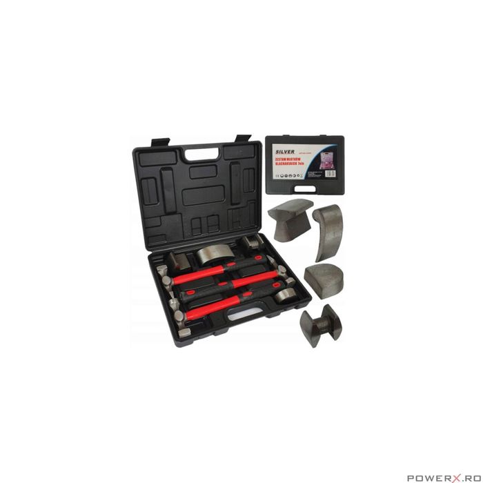 Set 7 ciocane 10-13cm Silver