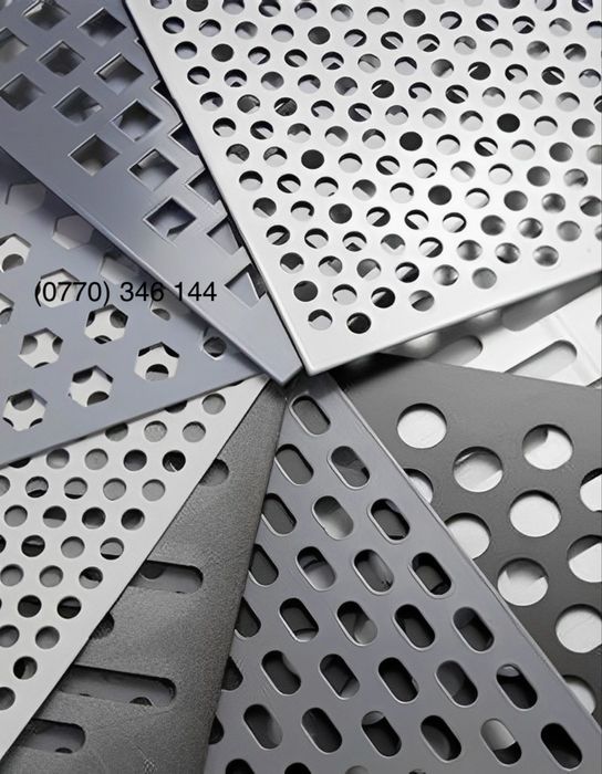Tabla perforata de inox aluniniu alama si otel stoc sau comanda