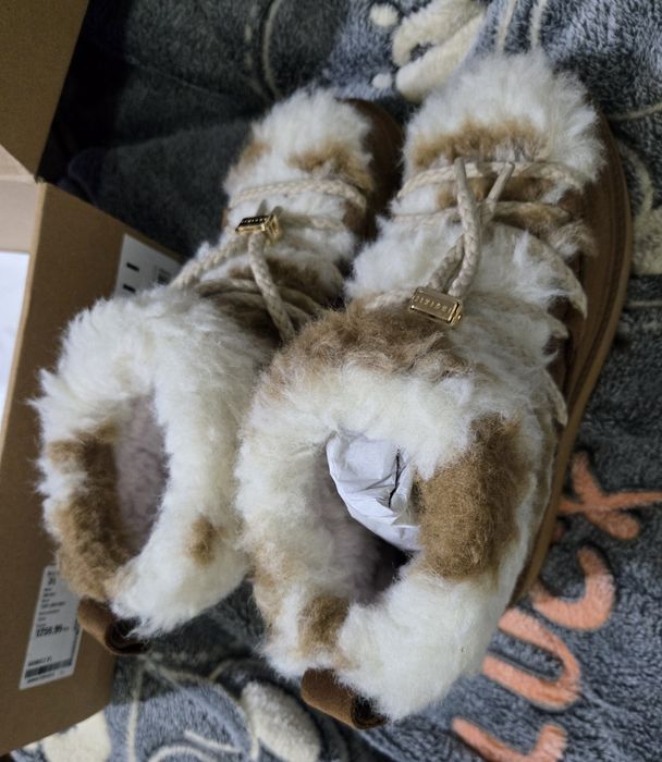 Inuikii teddy platform естествена кожа дамски апрески нови 38 номер