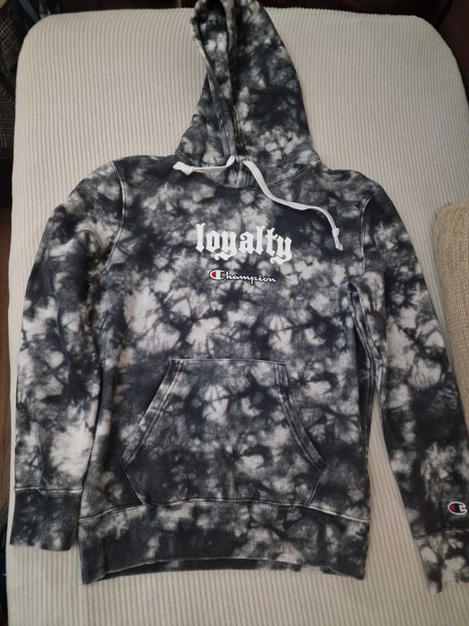 Champion суитшърт с качулка – tie dye “Loyalty / Trust”, размер S