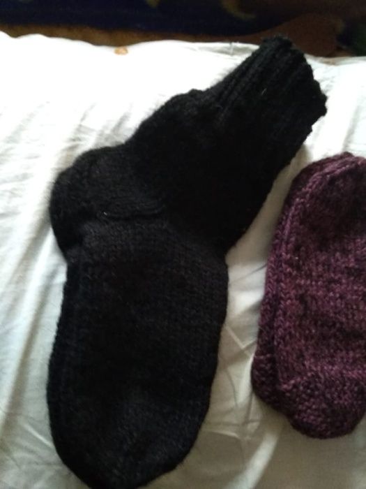 Следики вязанные шерстяные