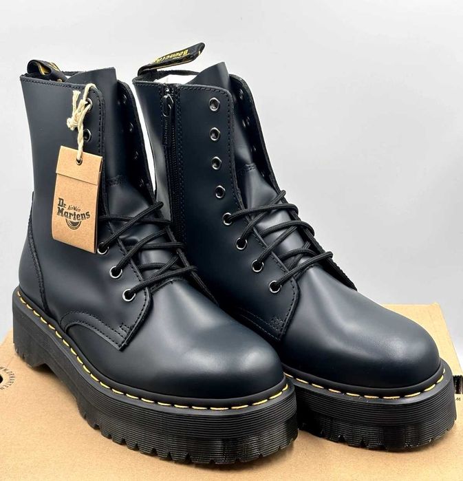 Dr Martens Jadon Smooth Leather Platform Boots