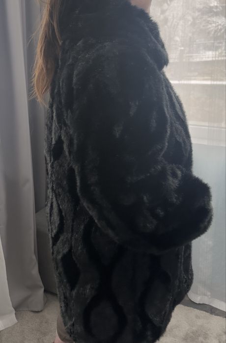 Дамско палто от еко кожа